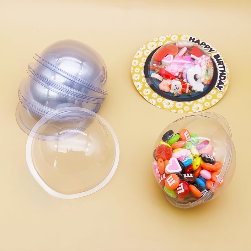 Plastic Dome Clear - مجموعة قوالب بلاستيكية شفافة على شكل