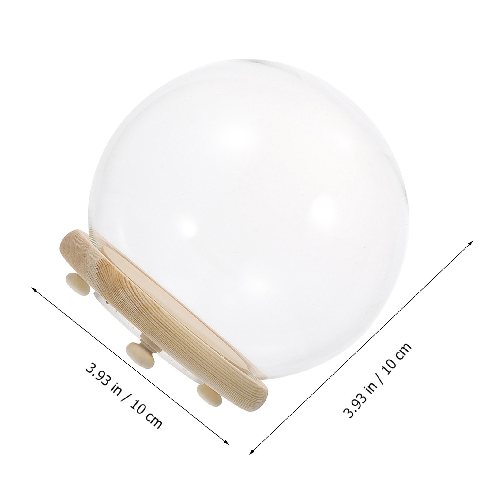 غطاء عرض زجاجي شفاف على شكل قب - مراجعة Plastic Dome Clear وسعره