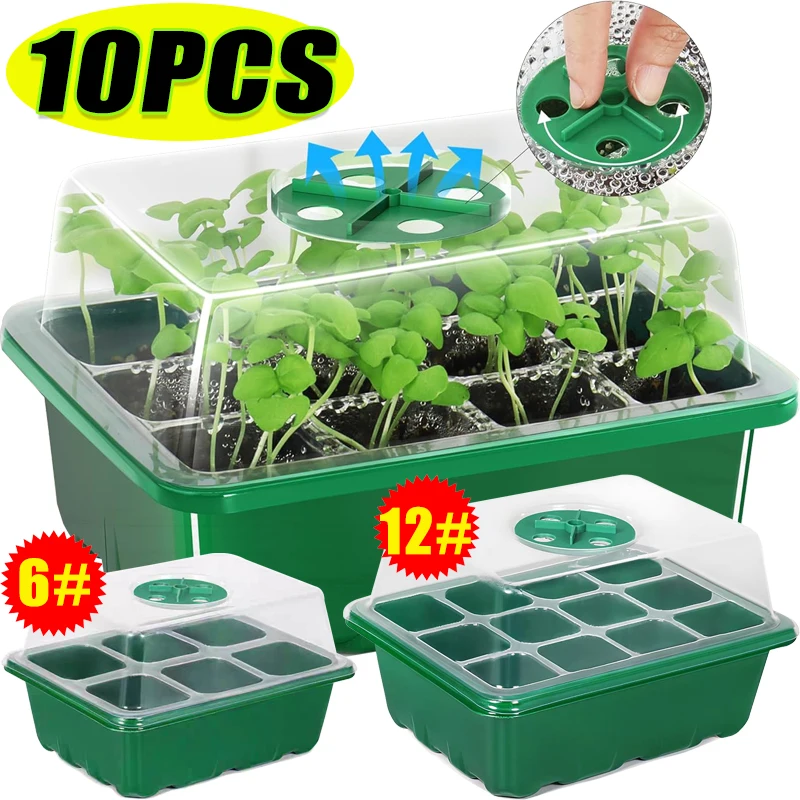 صواني زراعة بـ 6/12 خلية، طقم  - مراجعة Humidity Dome Kit وسعره