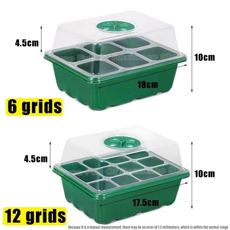 صواني زراعة بـ 6/12 خلية، طقم  - مراجعة Humidity Dome Kit وسعره