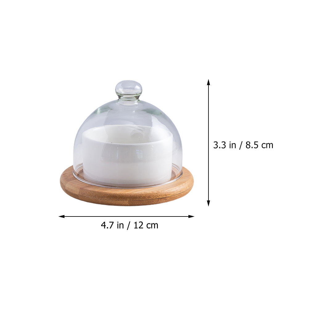 طقم وعاء سلطة من السيراميك مع  - مراجعة Plastic Dome Clear وسعره