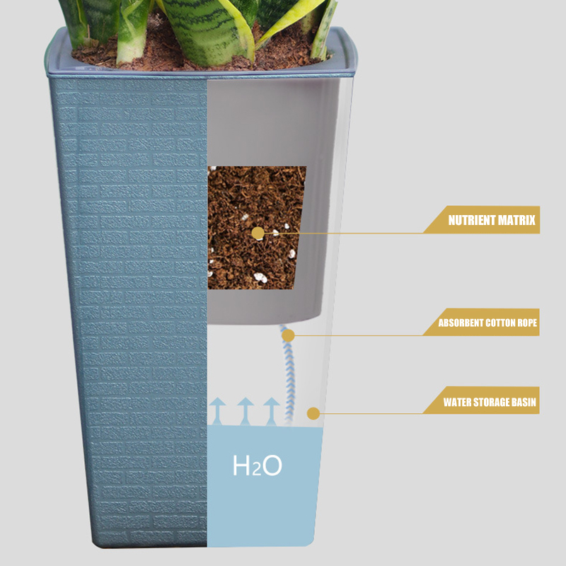 أصيص زهور بنمط الطوب تقليد أصي - مراجعة Self Watering Insert وسعره