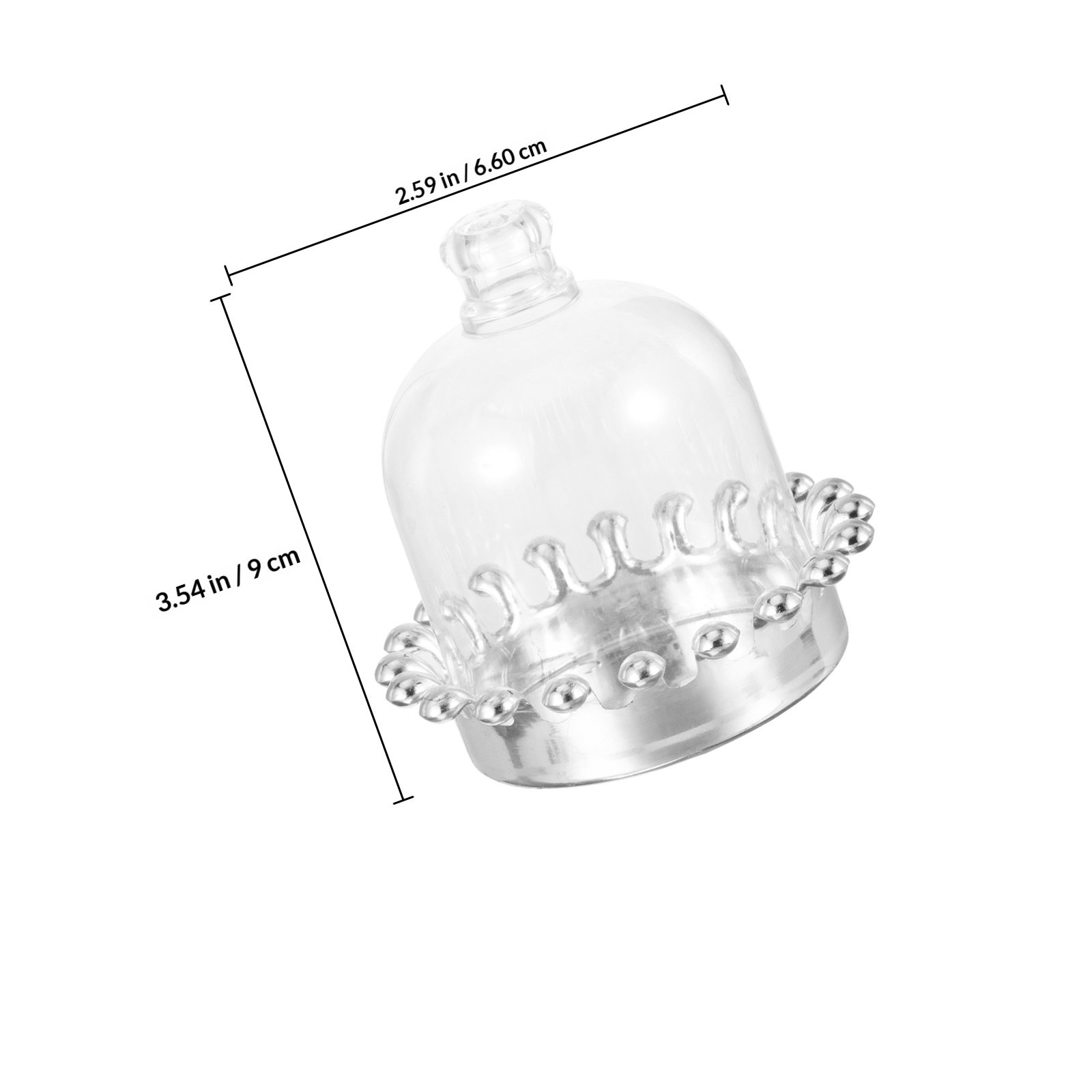 12 قطعة من حوامل الكيك مع أغطي - مراجعة Plastic Dome Clear وسعره