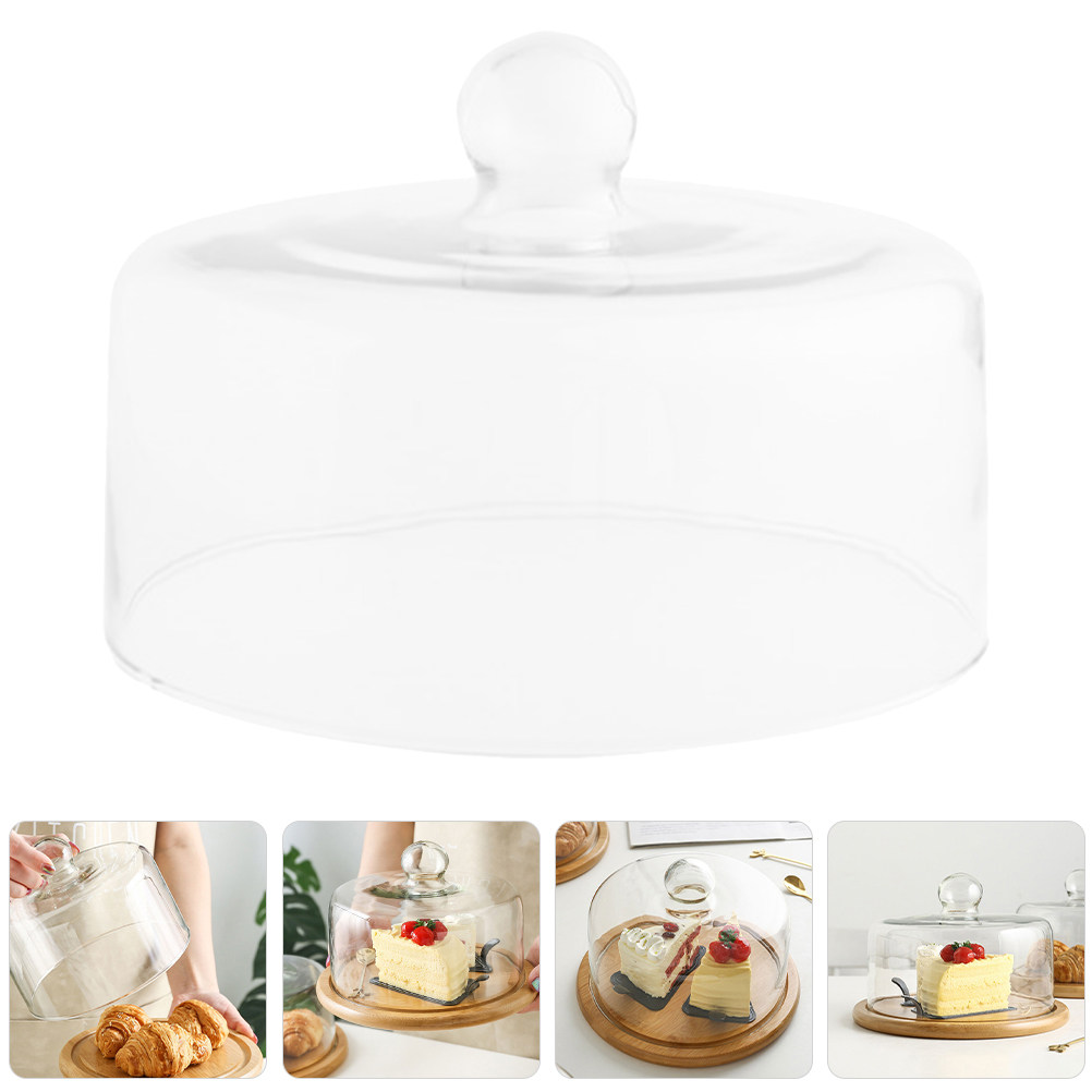غطاء طعام زجاجي شفاف بقطر 18 س - مراجعة Plastic Dome Clear وسعره