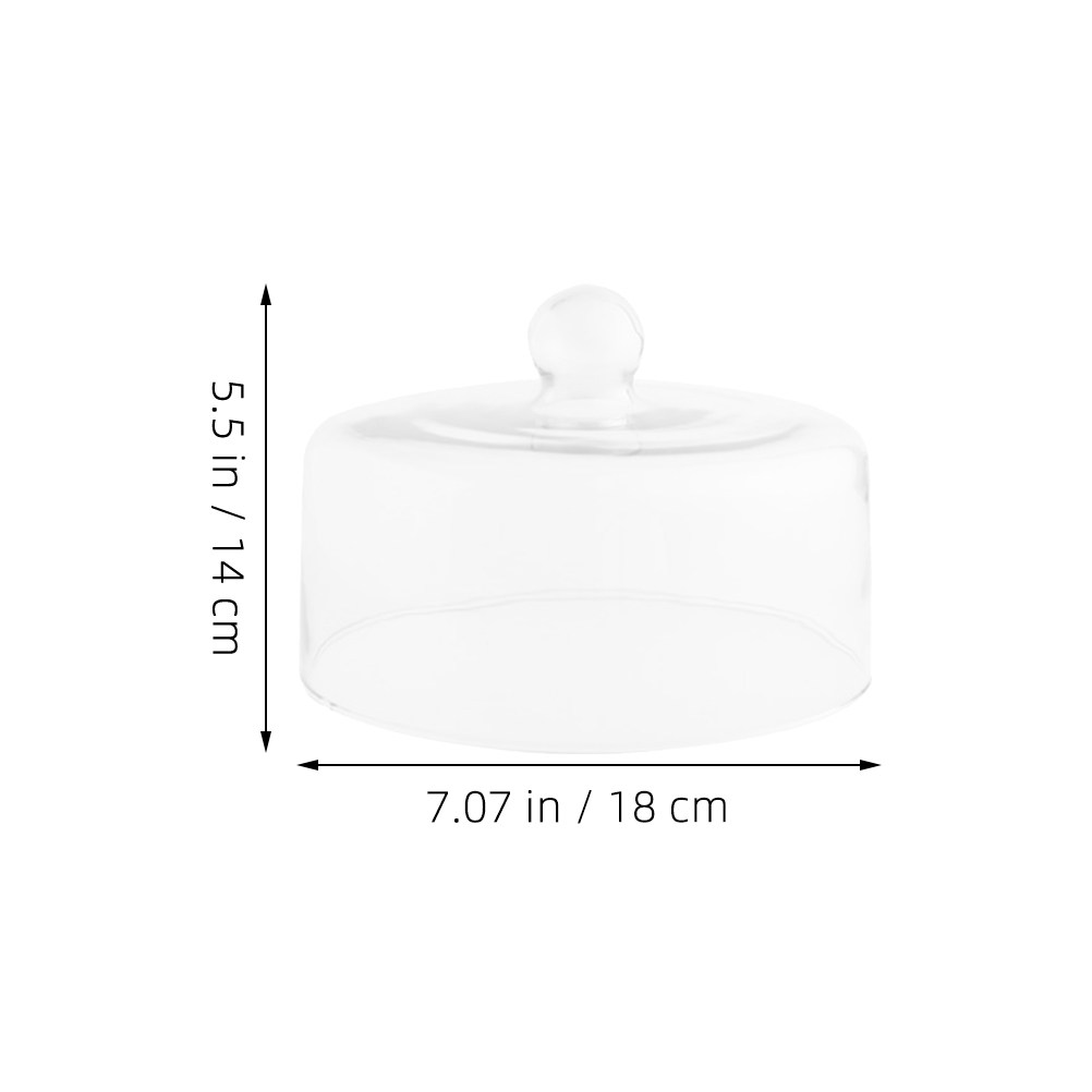 غطاء طعام زجاجي شفاف بقطر 18 س - مراجعة Plastic Dome Clear وسعره