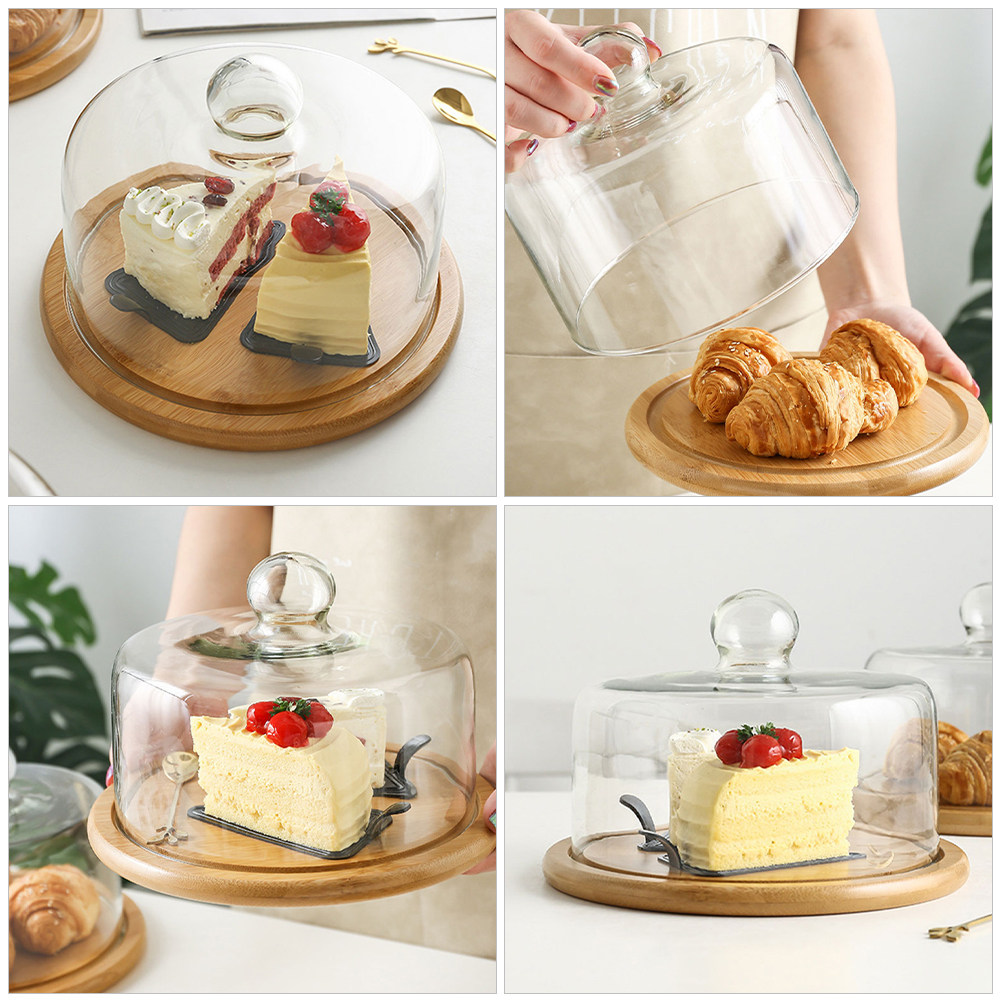 غطاء طعام زجاجي شفاف بقطر 18 س - مراجعة Plastic Dome Clear وسعره